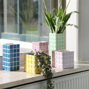 Bloempot lila &Klevering