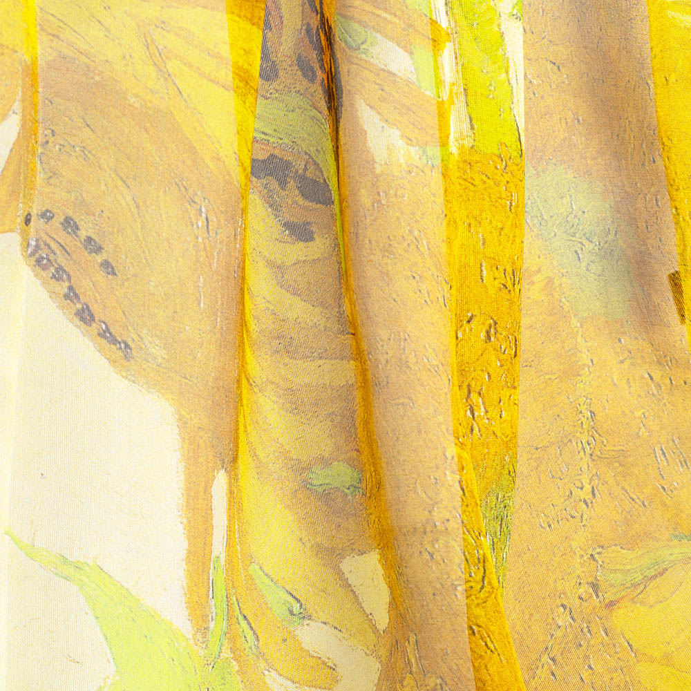 Sjaal – Sunflower – Zonnebloemen – Vincent van Gogh – 100% pure zijde – 180 x 52 cm - Afbeelding 6