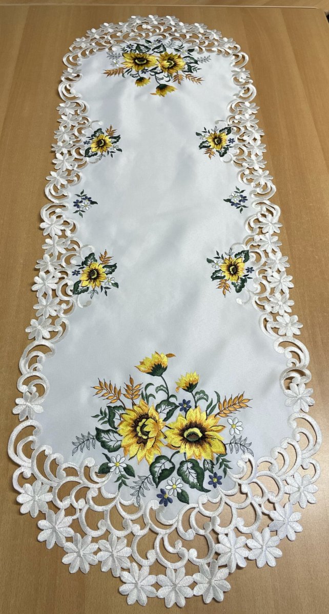 Tafelkleed – Zonnebloemen – Sunflowers – Loper 110 cm - Afbeelding 2