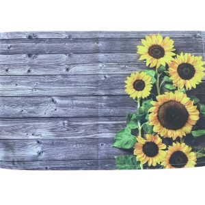 Placemat – bedrukt – Bruin – Zonnebloemen – 30 x 45 cm